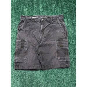 Smiths 1906 Workwear Cargo Shorts Mens Dark Gray Stretch Size 36